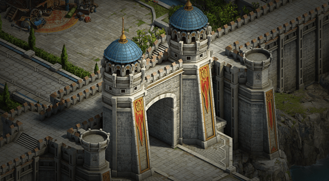 Bảng tài nguyên nâng cấp Thành Lũy (Wall) trong game Days of Empire