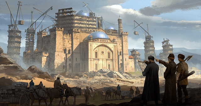 Bảng tài nguyên nâng cấp Bệ Pháo (Cannon Tower) trong game Days of Empire