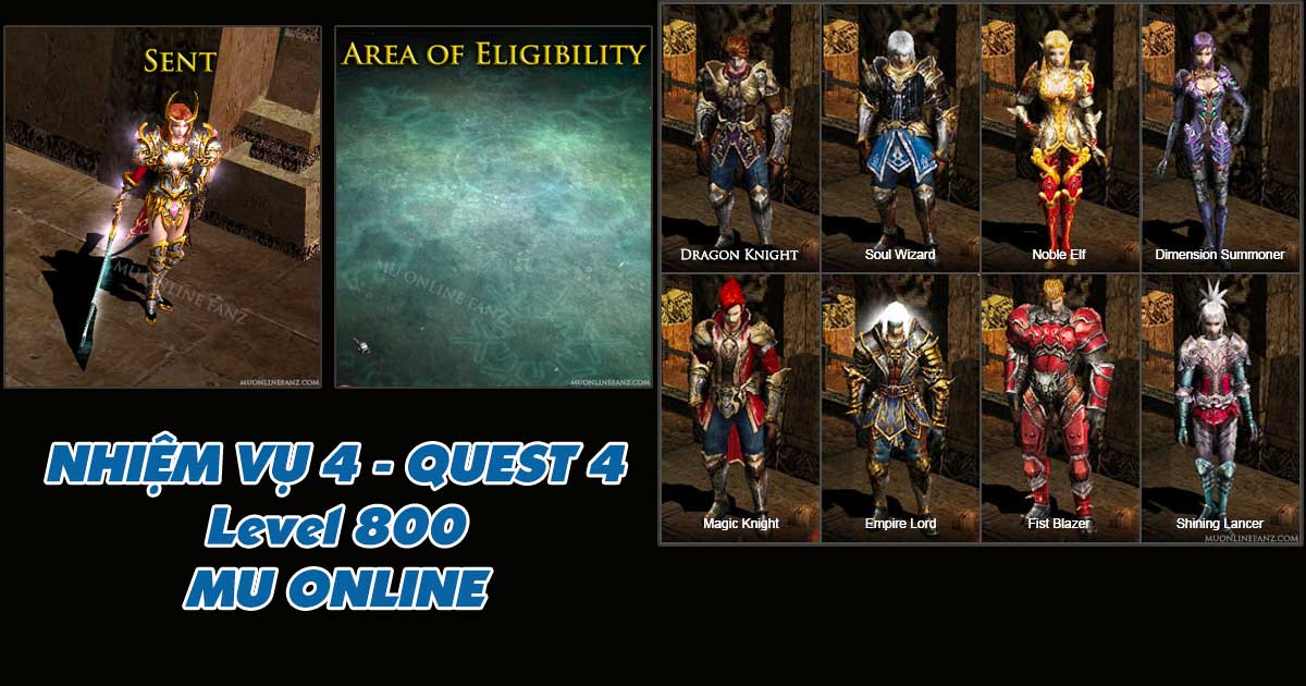Hướng dẫn nhiệm vụ (quest) 4 trong game Mu Online