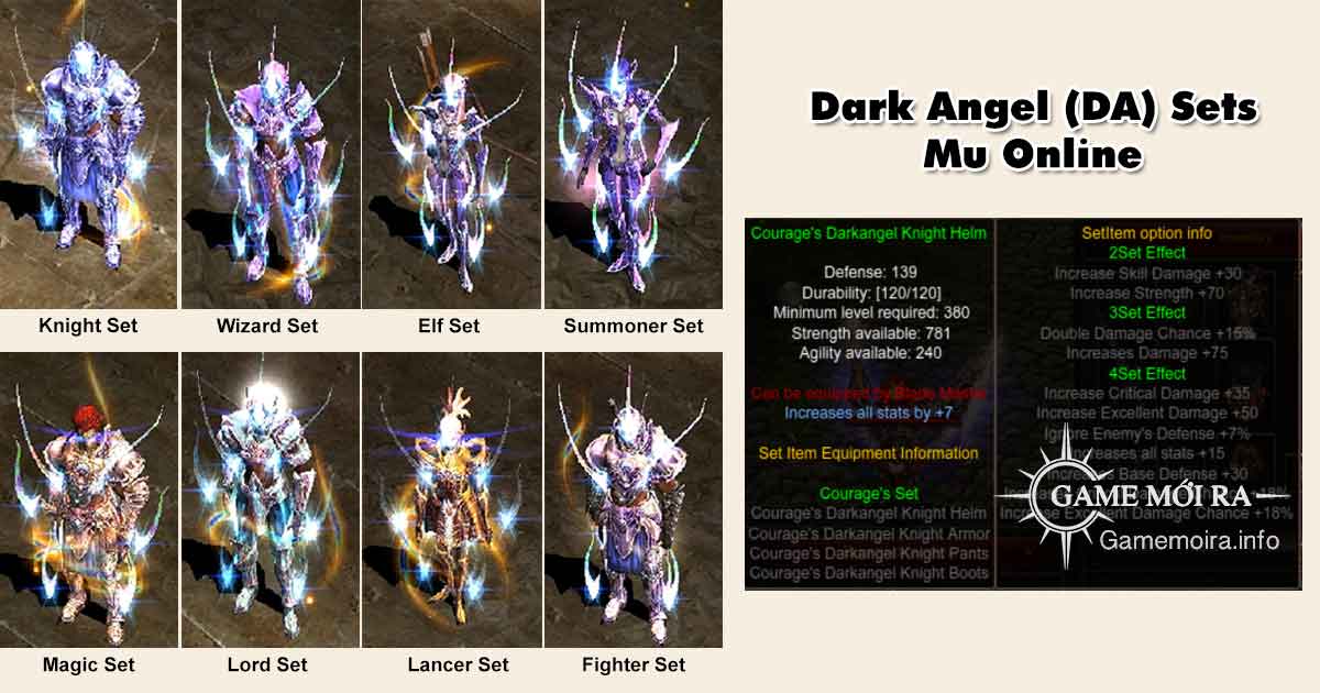 Hướng dẫn trang bị Darkangel (Ruud 2) Mu Online (SS11)