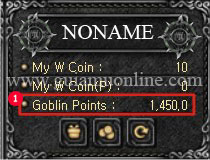 Goblin Points (GP) in MU online